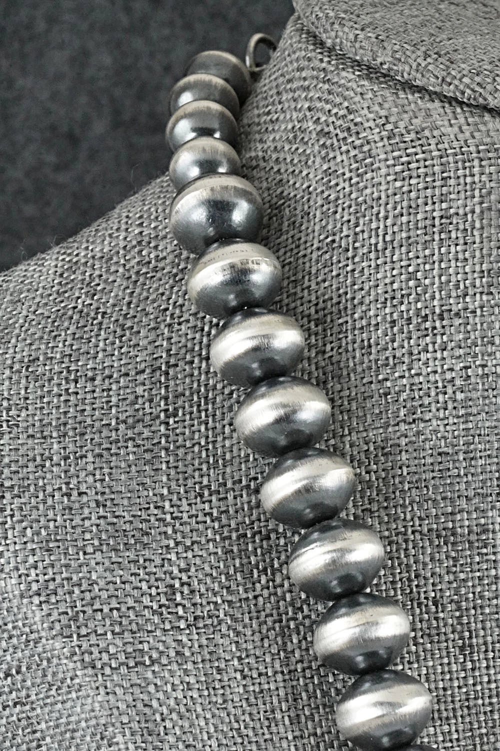Sterling Silver Navajo Pearl Necklace 24" - Preston Haley