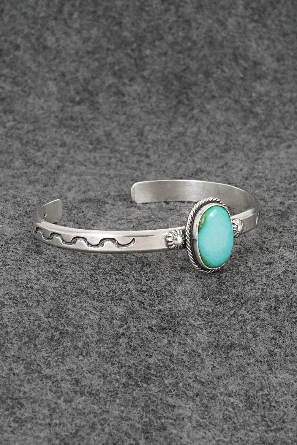 Turquoise & Sterling Silver Bracelet - Samuel Yellowhair