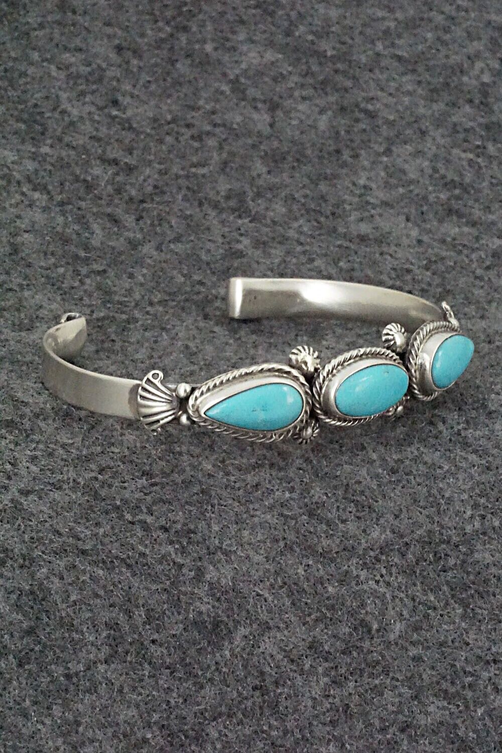 Turquoise & Sterling Silver Bracelet - Bobby Platero