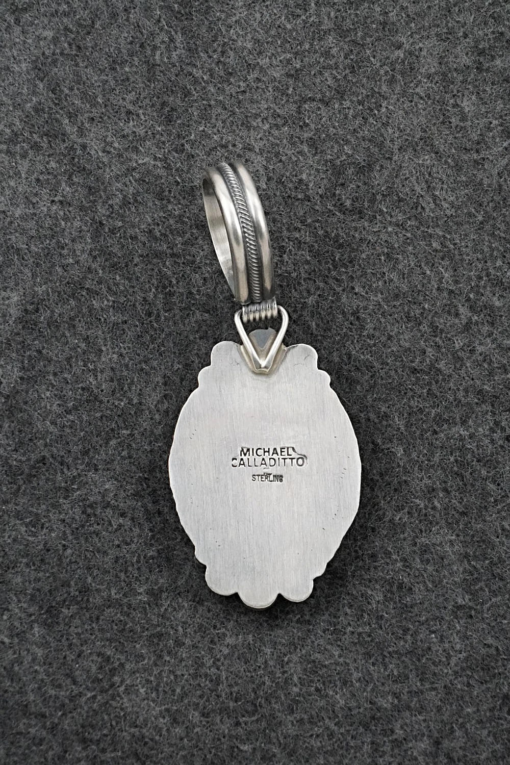 Turquoise & Sterling Silver Pendant - Michael Calladitto