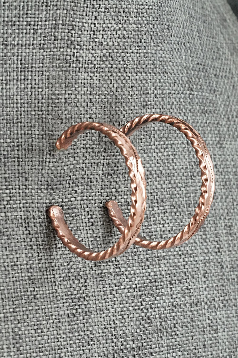 Copper Hoop Earrings - Elaine Tahe
