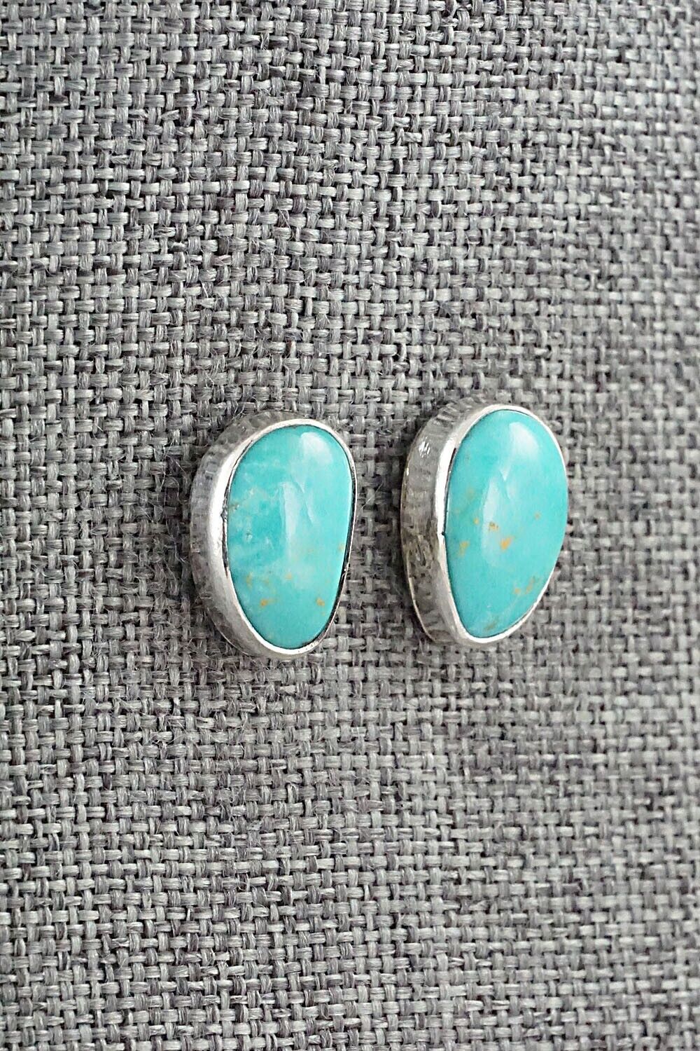 Turquoise & Sterling Silver Earrings - Marco Begaye