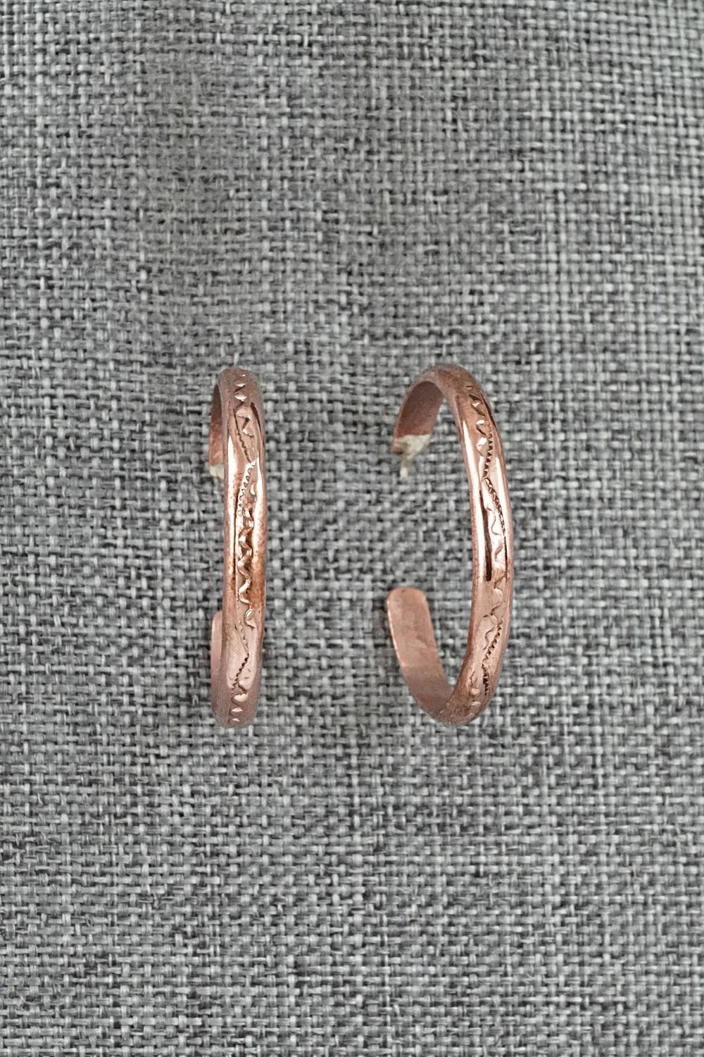 Copper Hoop Earrings - Elaine Tahe
