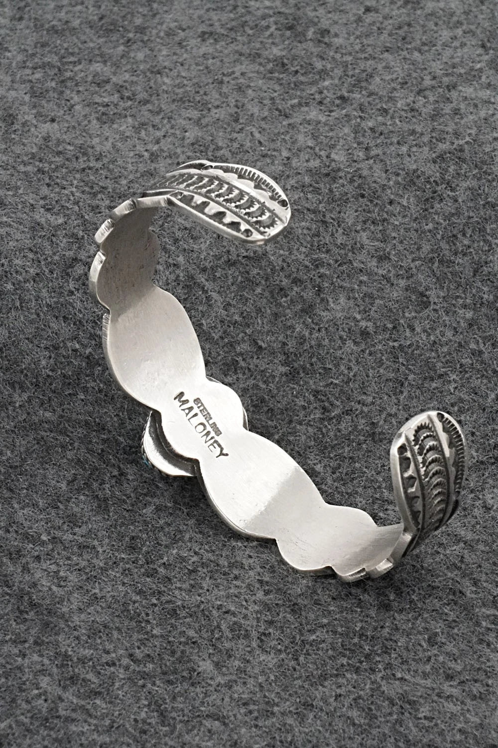 Turquoise & Sterling Silver Bracelet - Leonard Maloney