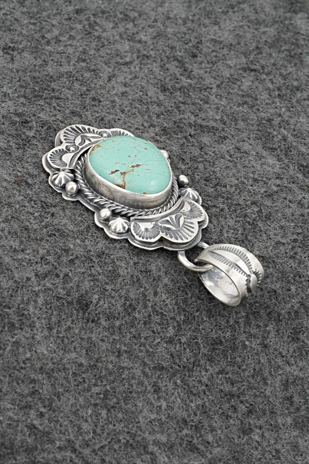 Turquoise & Sterling Silver Pendant - Randy Boyd