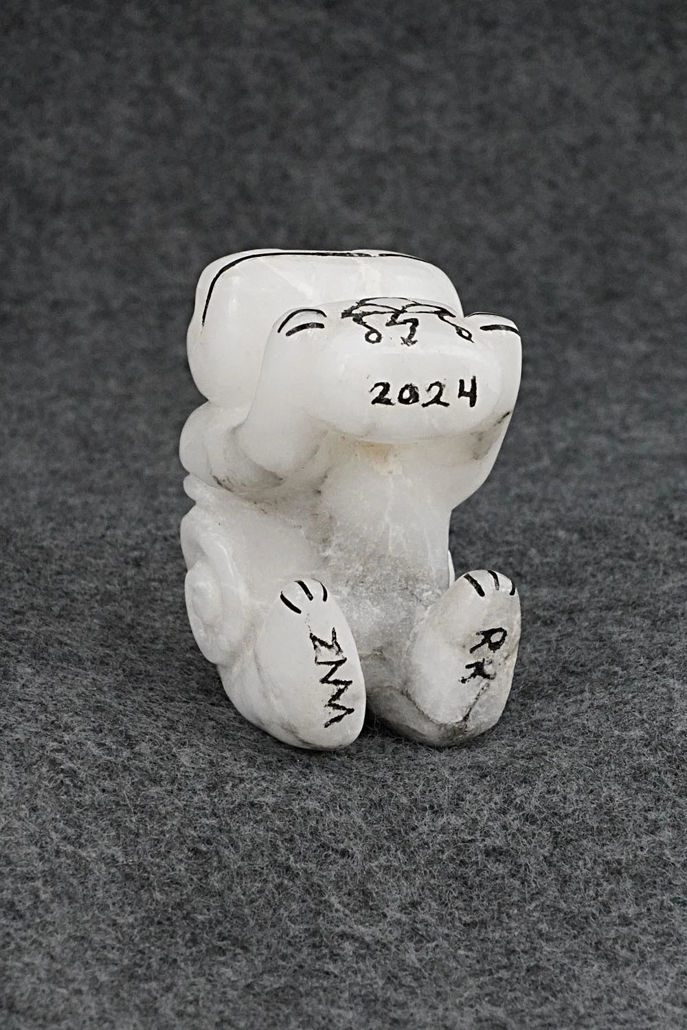 Frog Zuni Fetish Carving - Rick Kallestewa