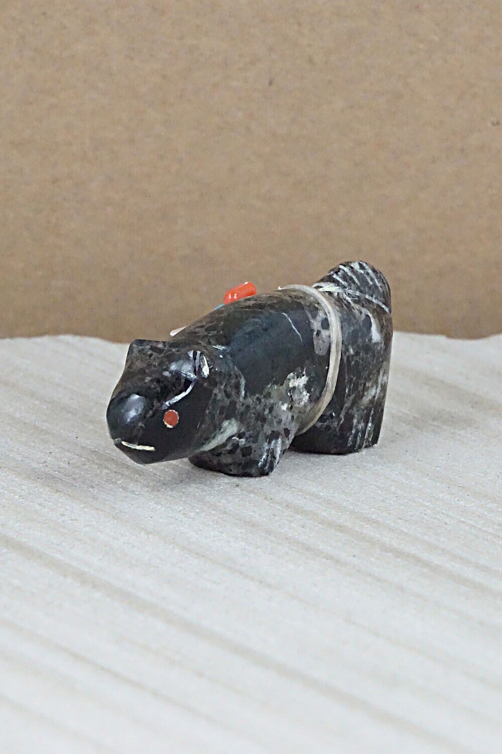 Cat Zuni Fetish Carving - Leland Boone