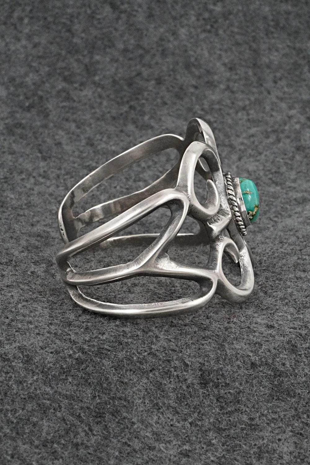 Turquoise & Sterling Silver Bracelet - Eugene Gruber