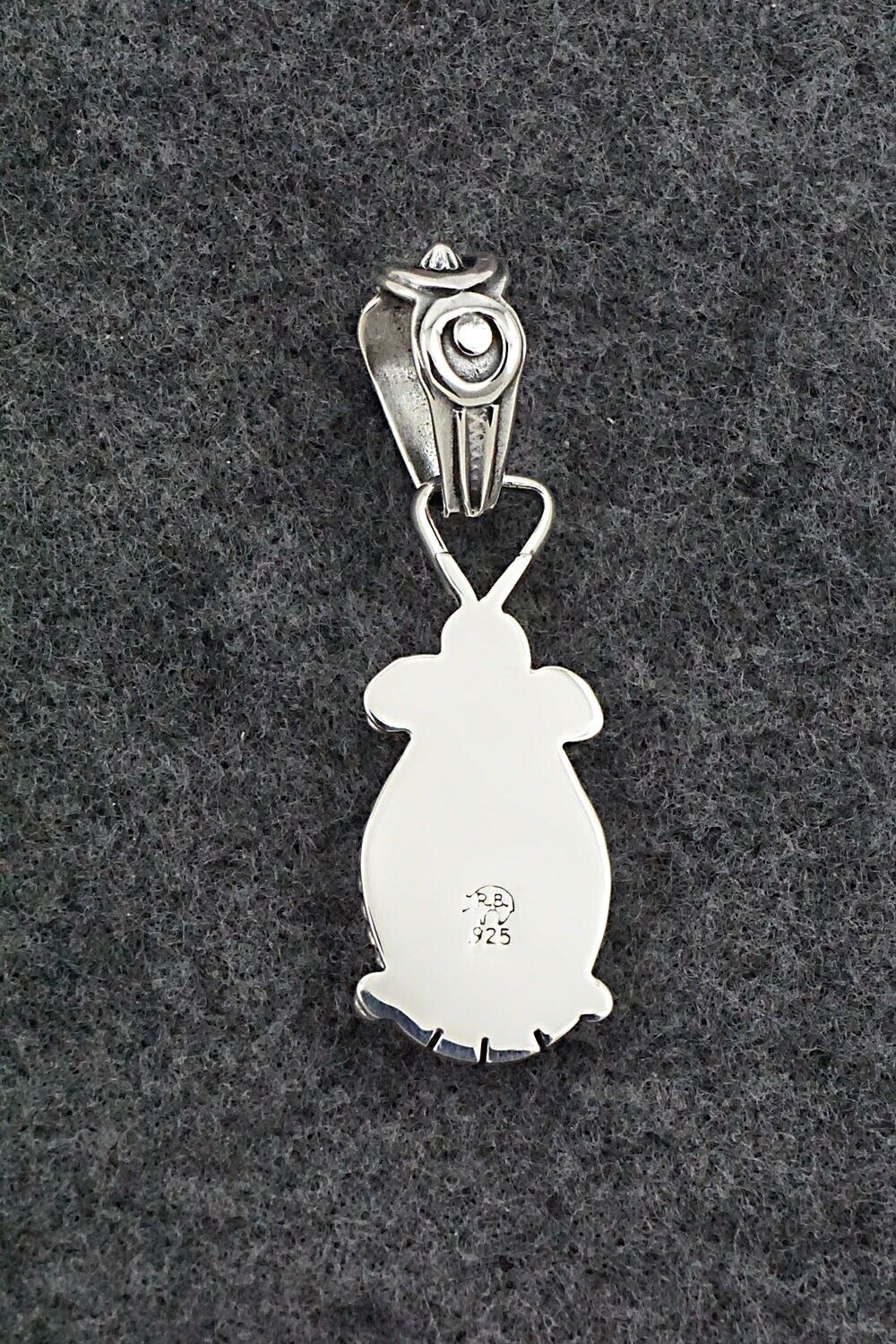 White Buffalo & Sterling Silver Pendant - Franklin Johnson