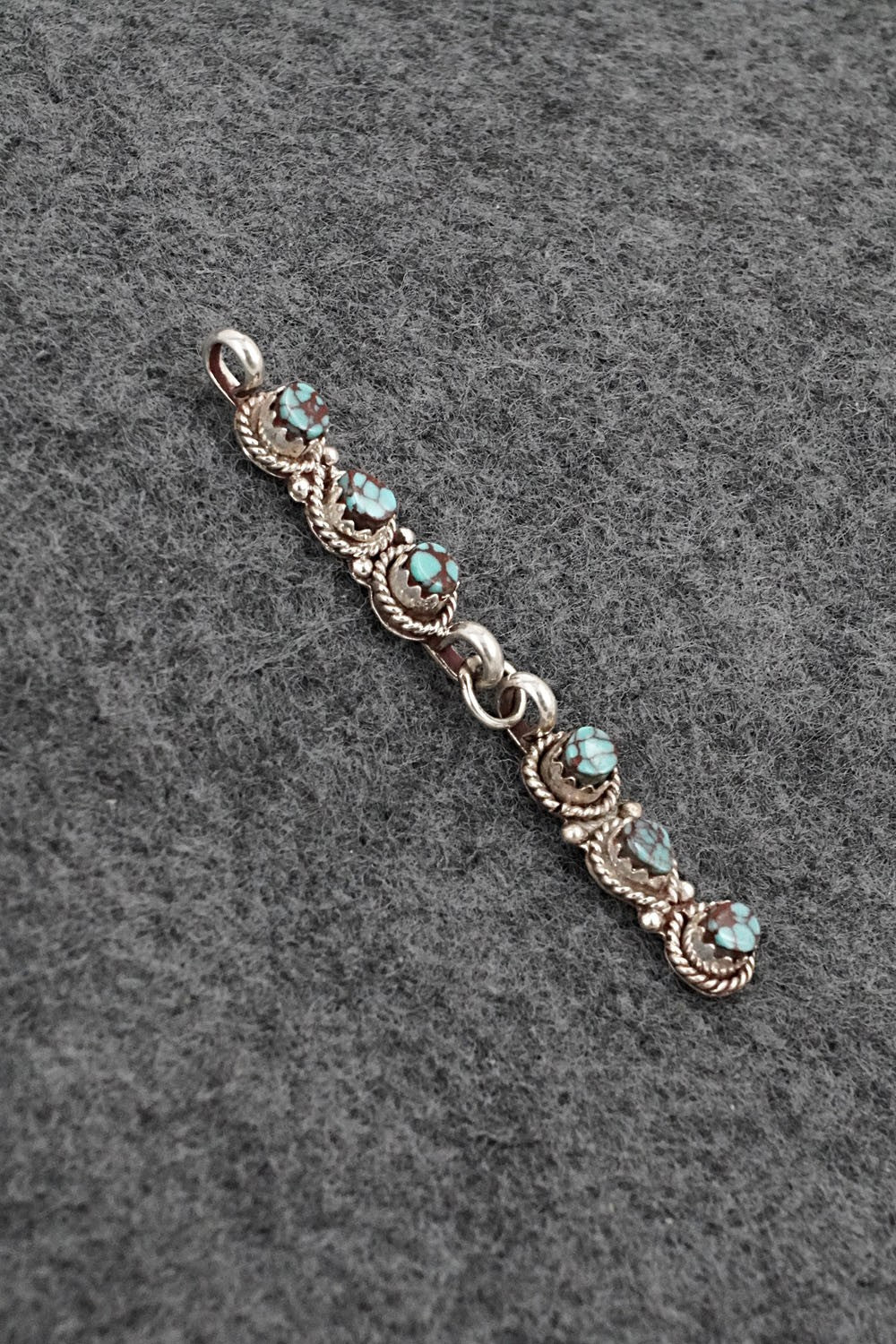 Turquoise & Sterling Silver Pendant - Jared Burns