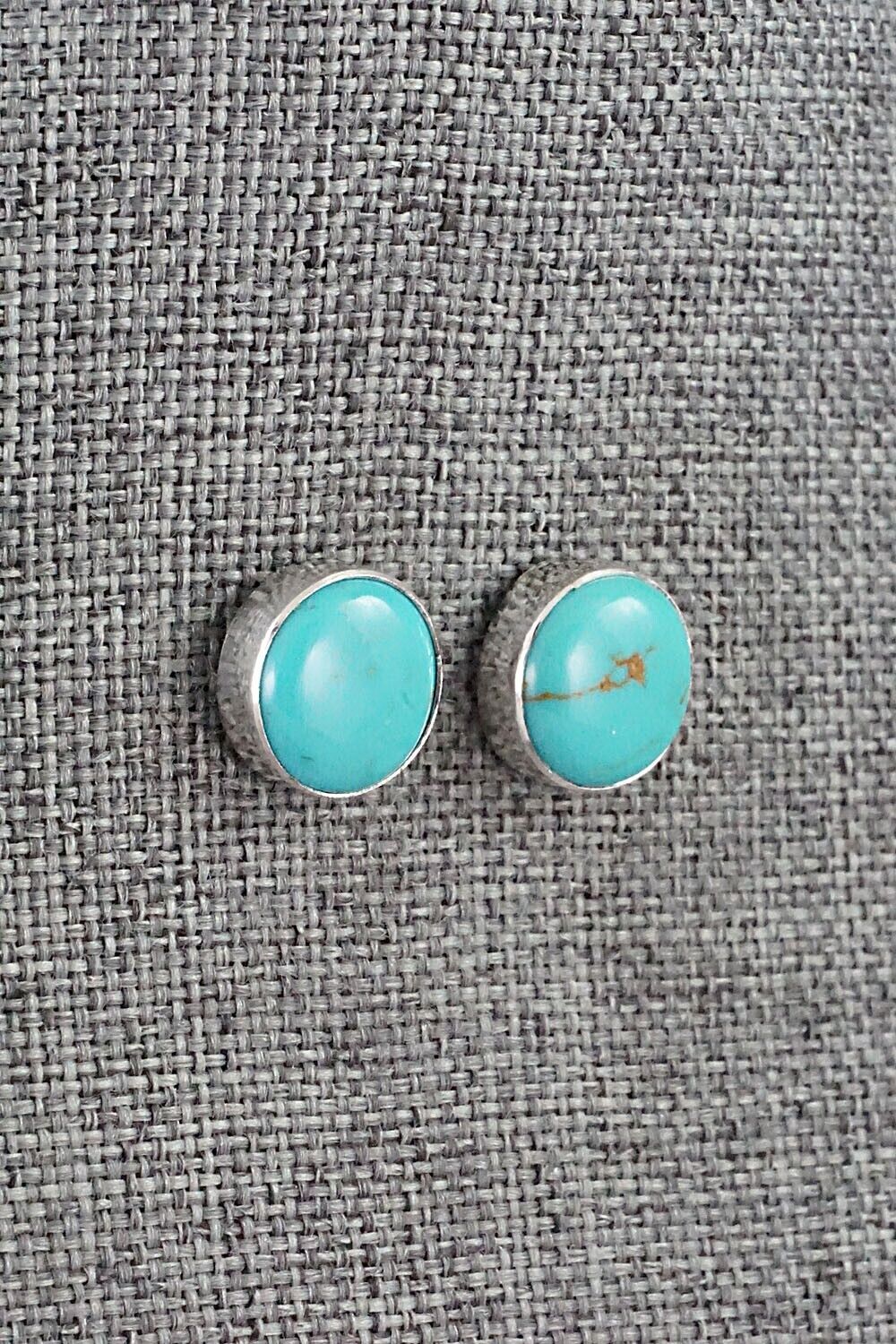 Turquoise & Sterling Silver Earrings - Marco Begaye