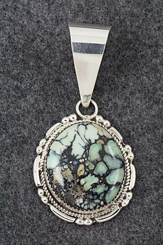Variscite & Sterling Silver Pendant - Kenny Calavaza