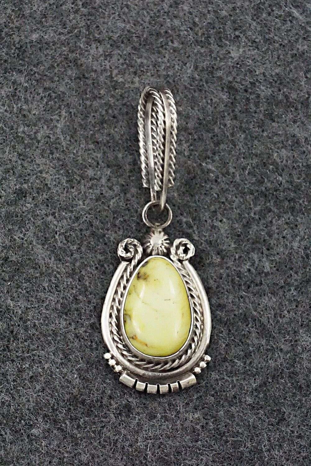 Variscite & Sterling Silver Pendant - Samuel Yellowhair