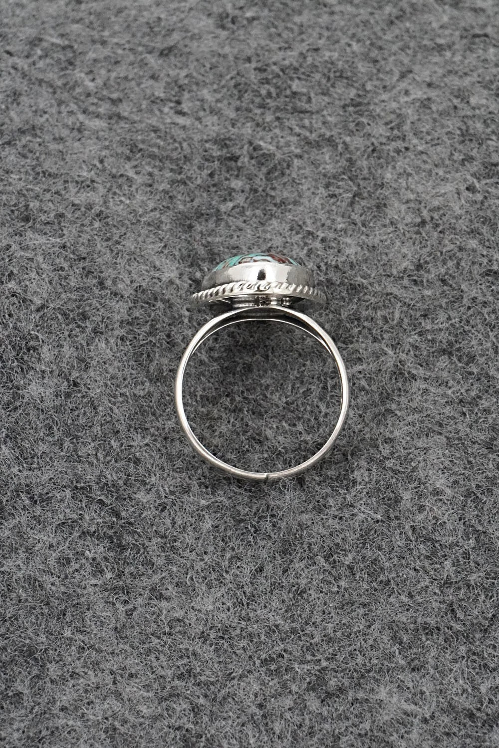 Turquoise & Sterling Silver Ring - Eugene Gruber - Size 5