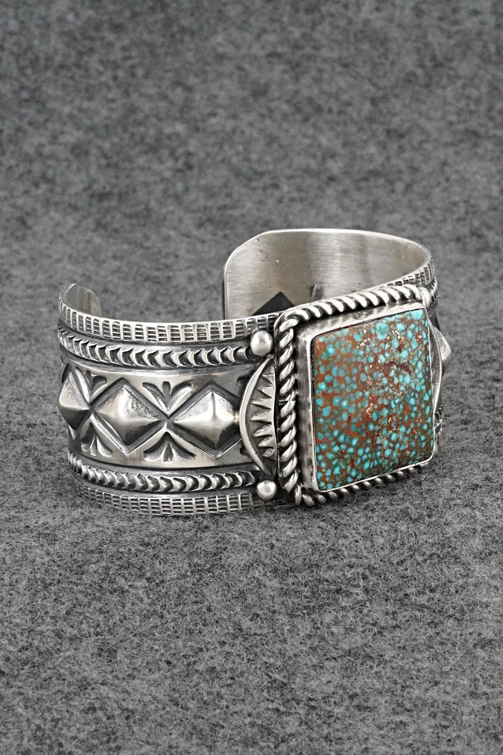 Turquoise & Sterling Silver Bracelet - Arnold Blackgoat
