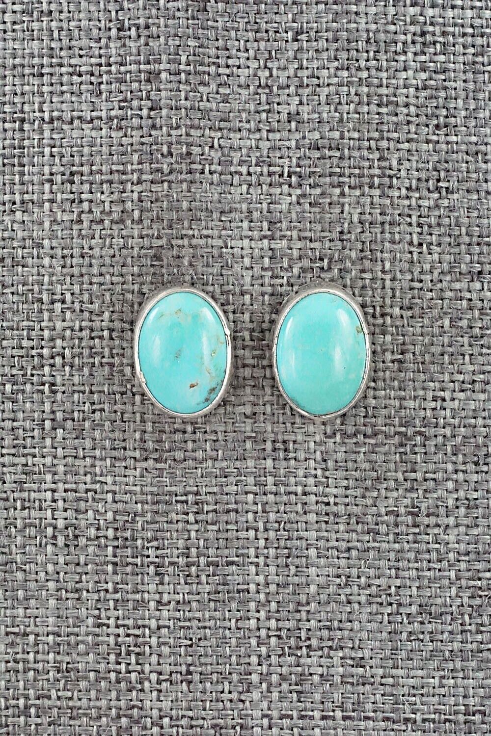 Turquoise & Sterling Silver Earrings - Marco Begaye