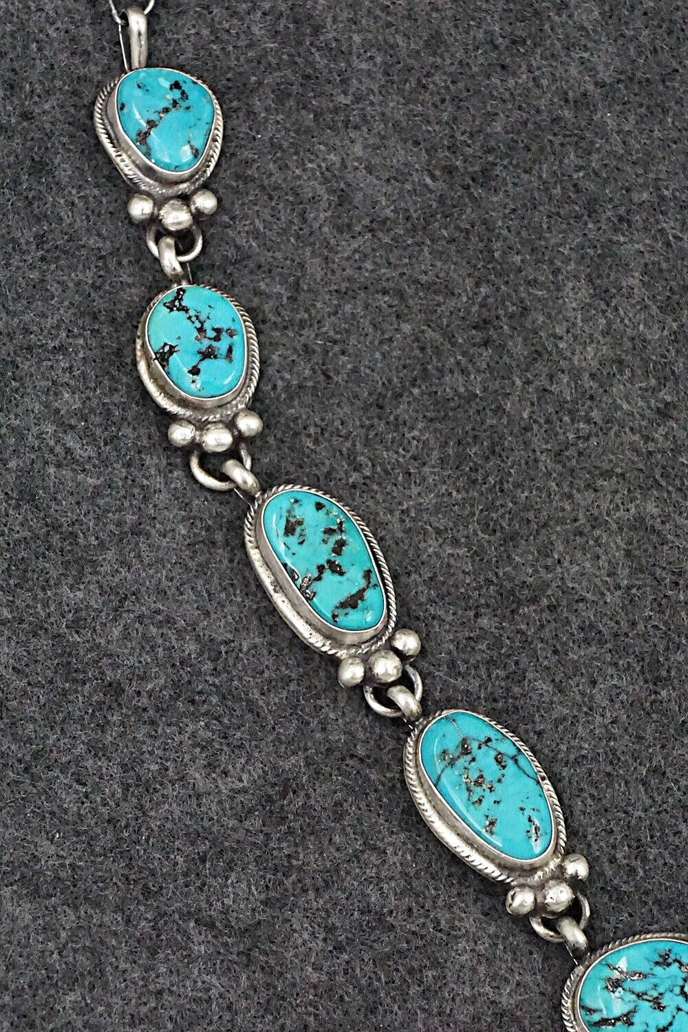 Turquoise & Sterling Silver Necklace Set - Bobby Johnson