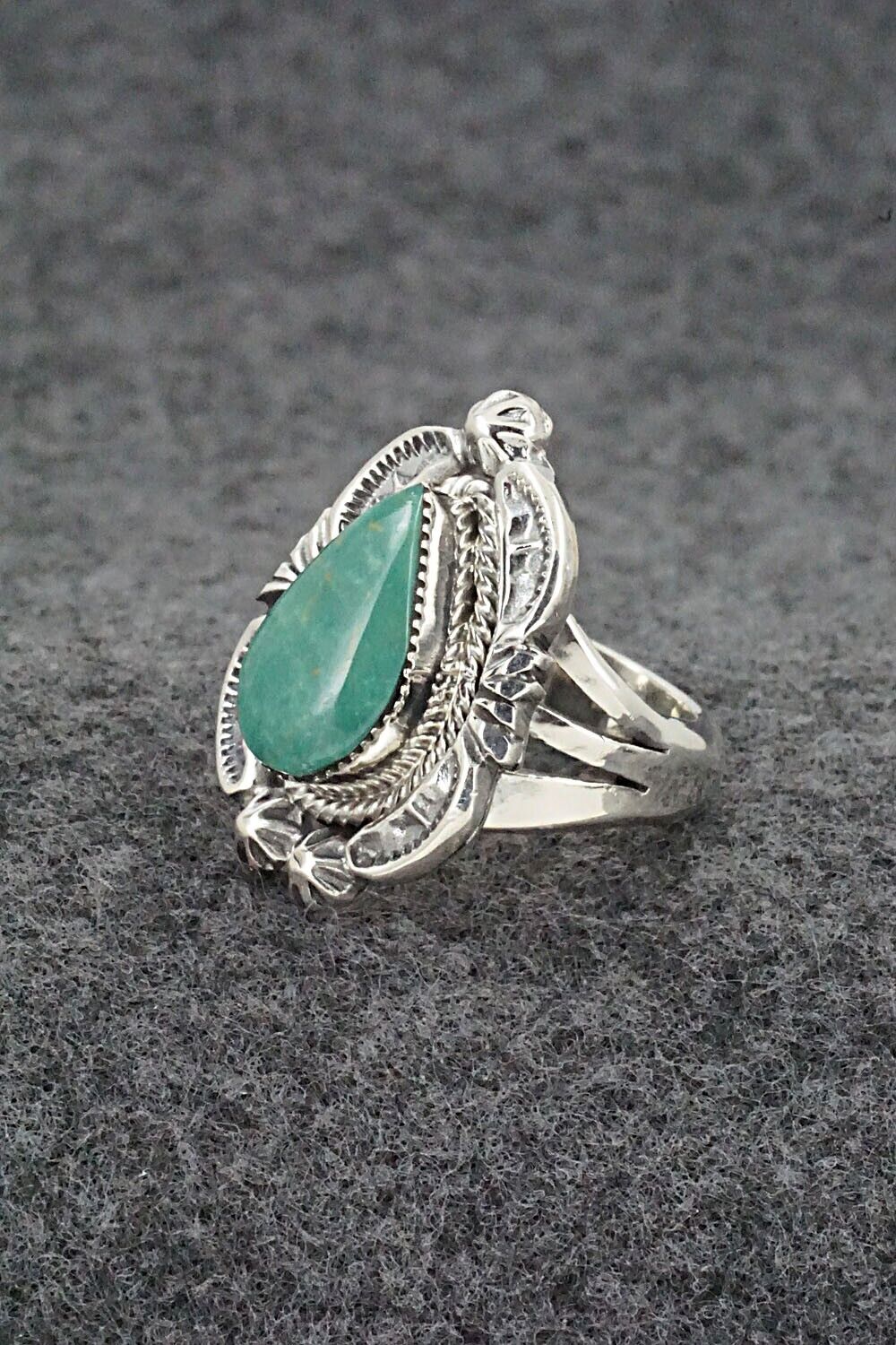 Turquoise & Sterling Silver Ring - Irvin Tsosie - Size 5.25