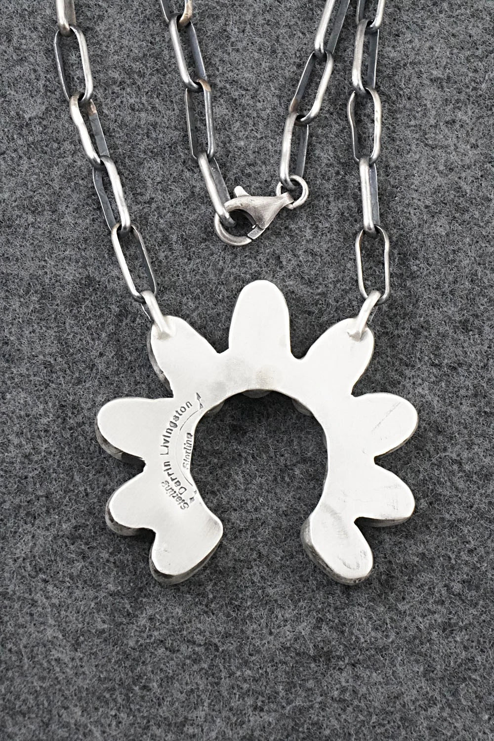 Turquoise & Sterling Silver Necklace - Darrin Livingston