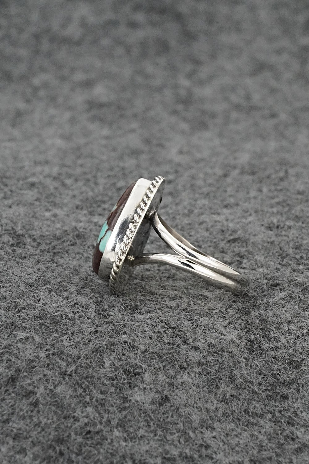 Turquoise & Sterling Silver Ring - Eugene Gruber - Size 5