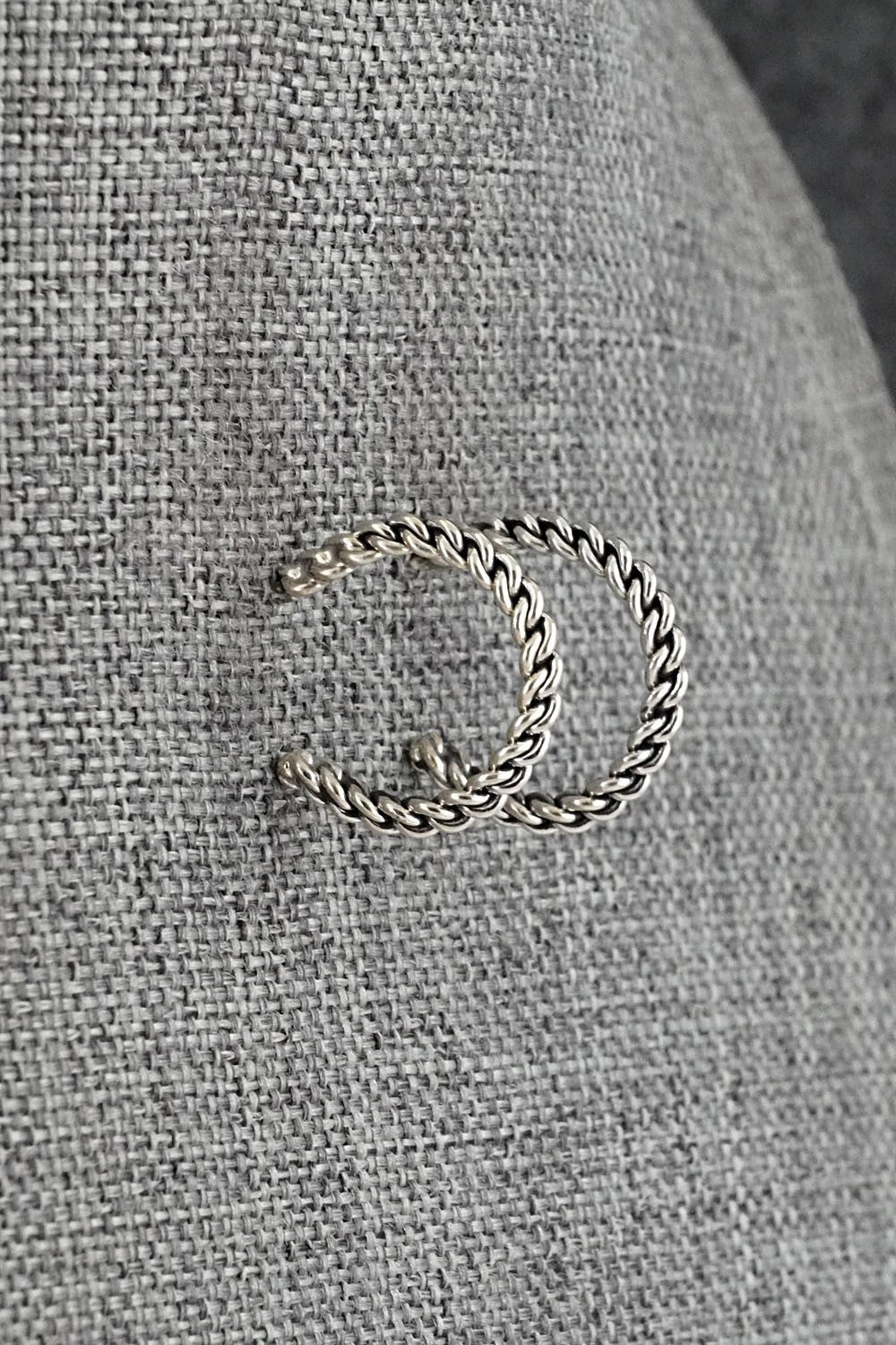 Sterling Silver Hoop Earrings - Elaine Tahe