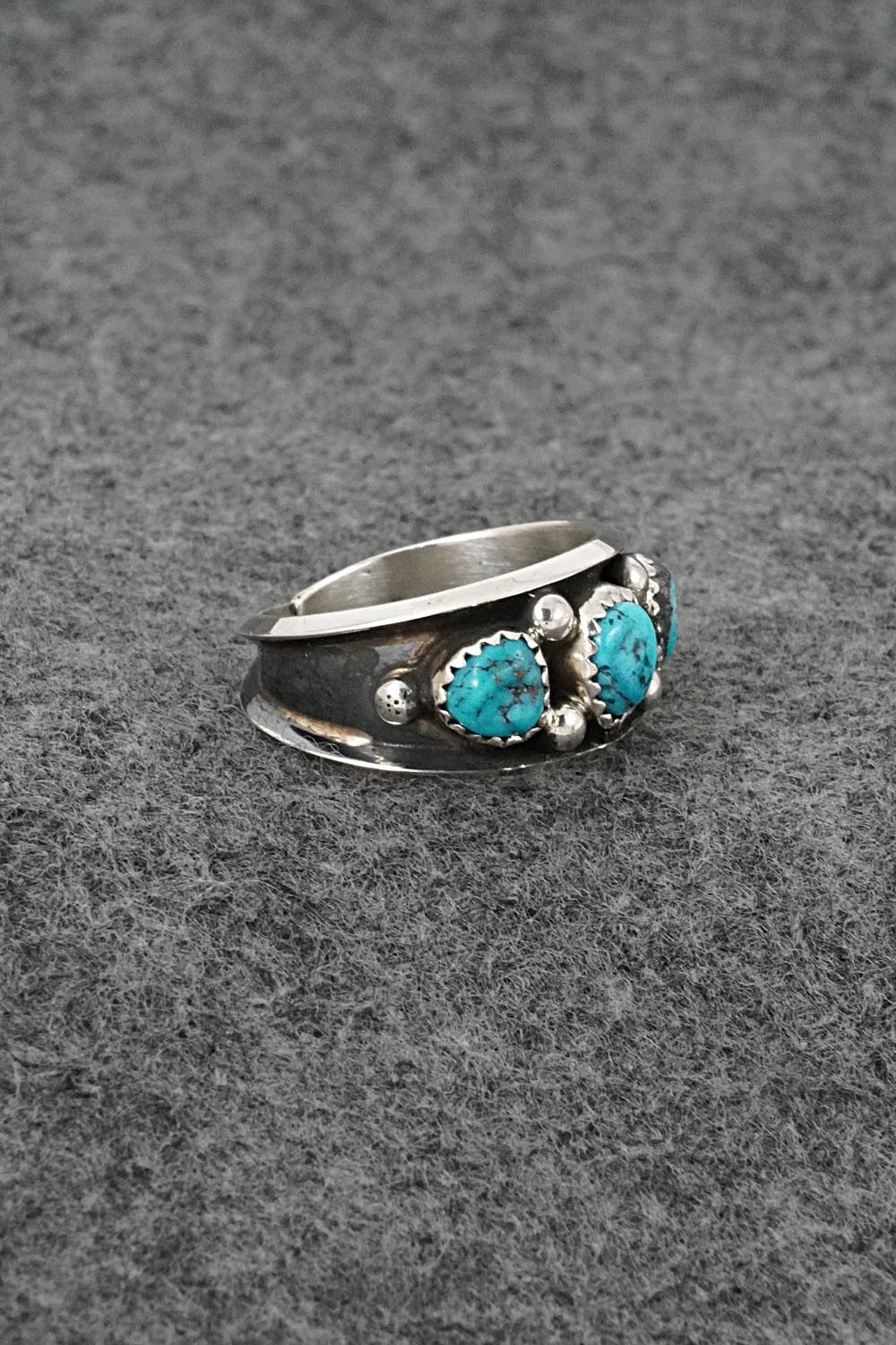 Turquoise & Sterling Silver Ring - Paul Largo - Size 10