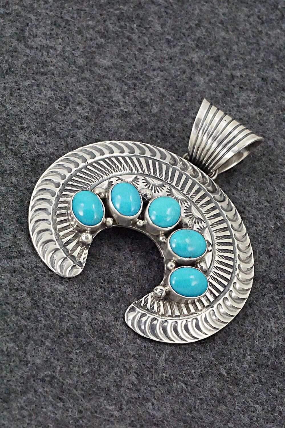 Turquoise and Sterling Silver Pendant - Mary Ann Spencer