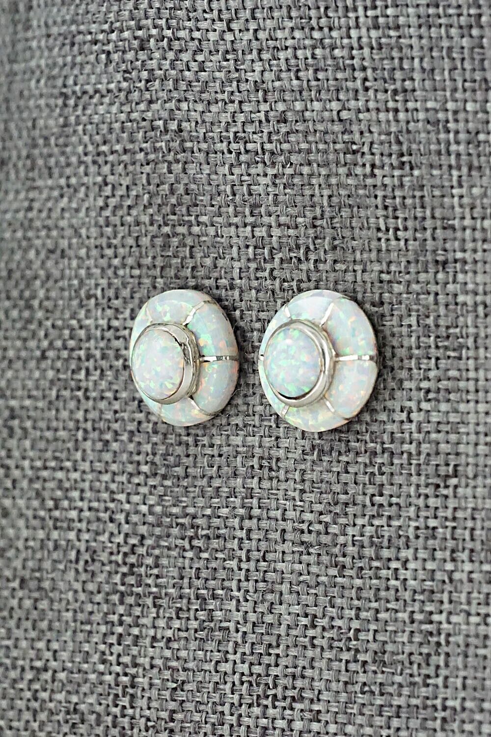Opalite & Sterling Silver Earrings - Valerie Benally