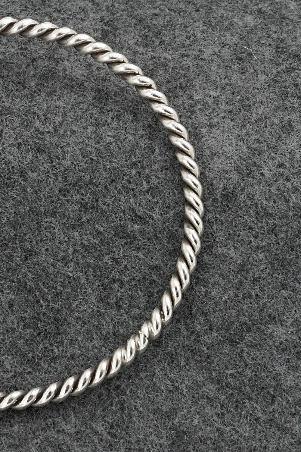 Sterling Silver Bangle Bracelet - Elaine Tahe