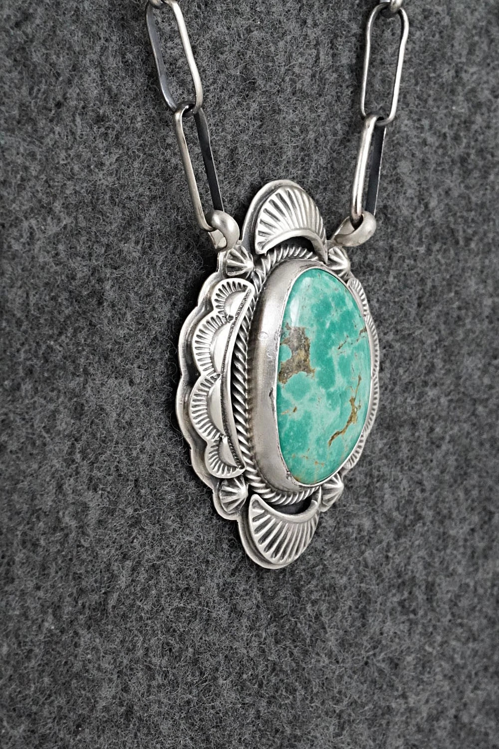 Turquoise & Sterling Silver Necklace - Randy Boyd