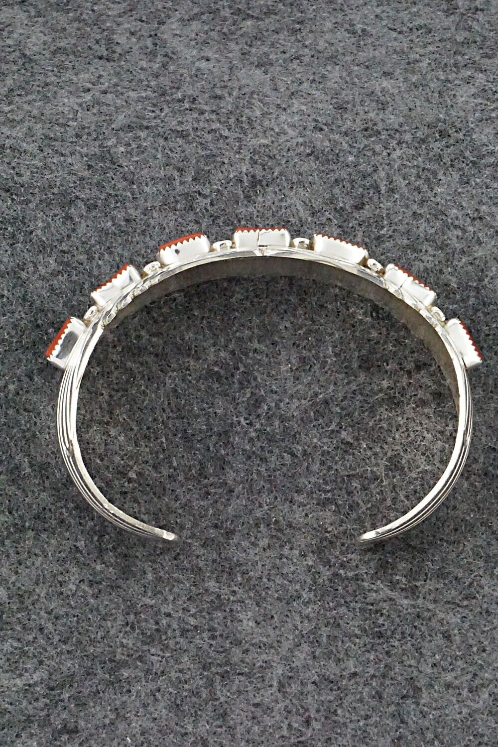 Coral & Sterling Silver Bracelet - David Segar