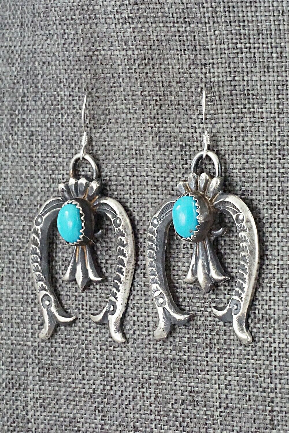 Turquoise & Sterling Silver Earrings - Eva & Linberg Billah