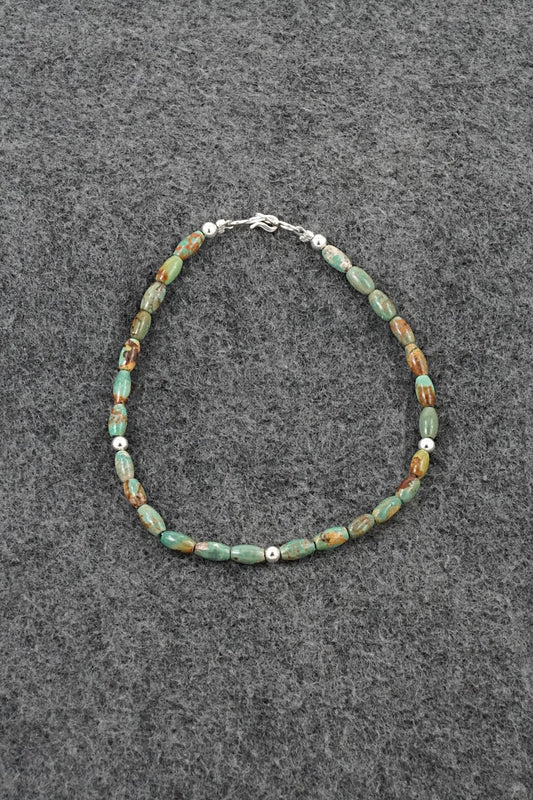 Turquoise & Sterling Silver Bracelet - Doreen Jake