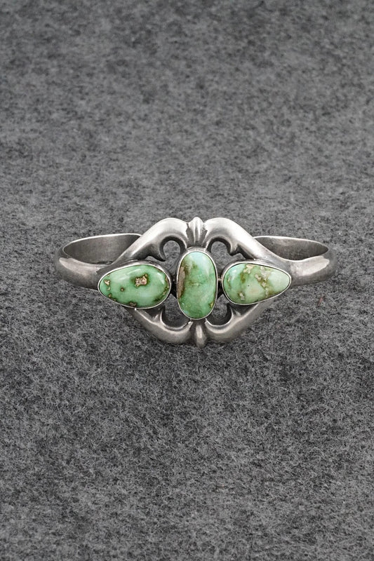 Turquoise & Sterling Silver Bracelet - Eugene Gruber