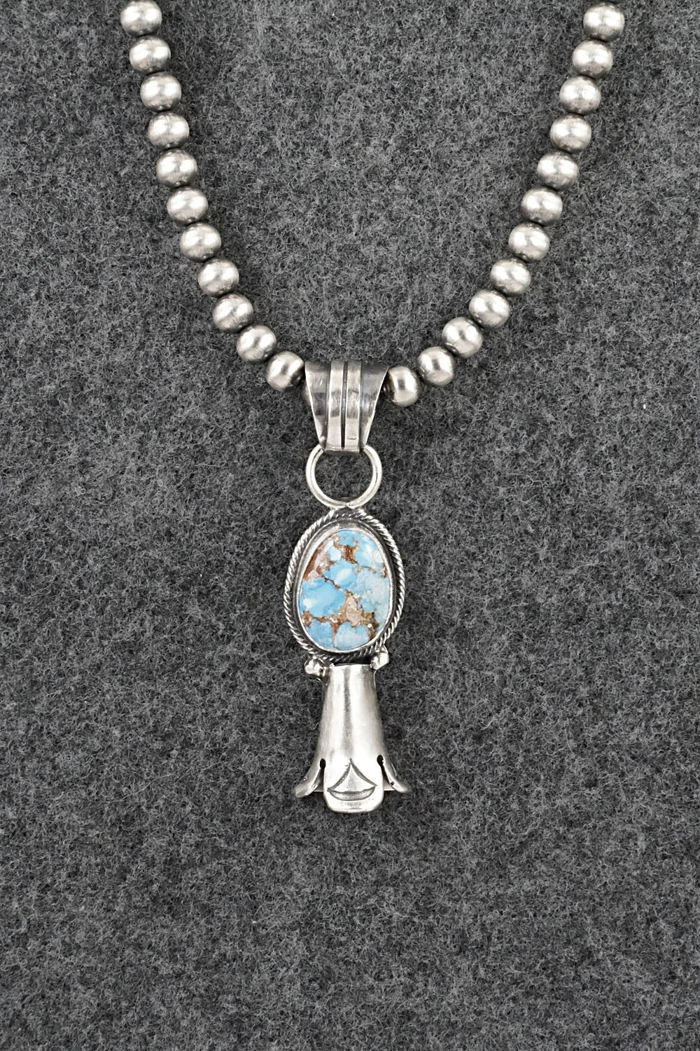 Turquoise & Sterling Silver Necklace - Sharon McCarthy