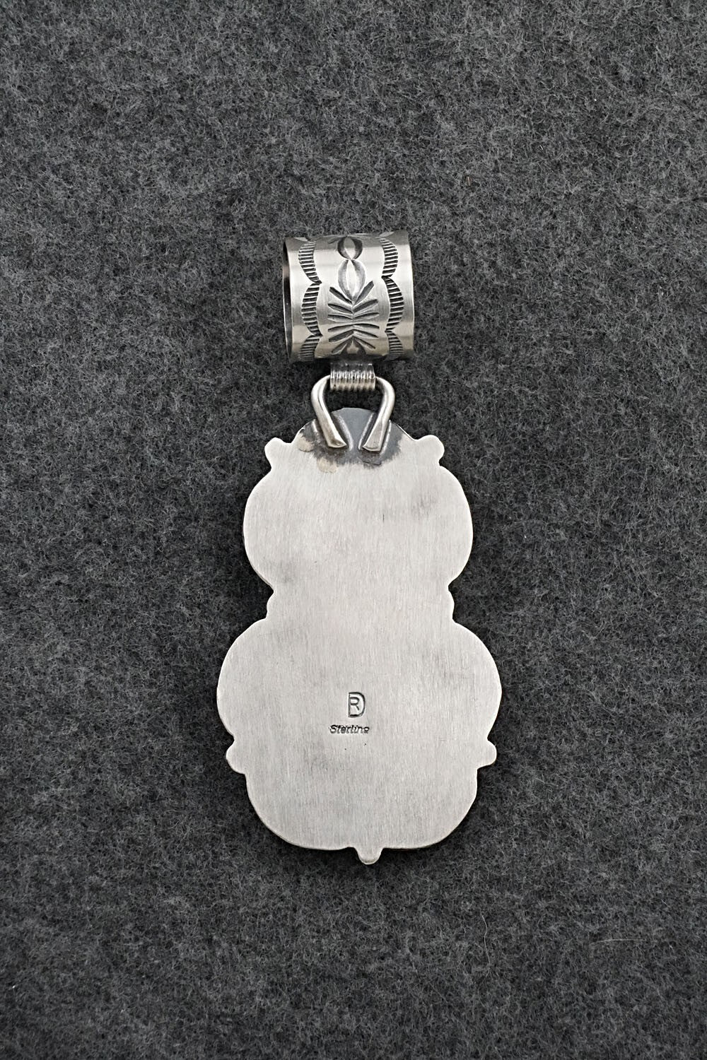 Turquoise & Sterling Silver Pendant - Raymond Delgarito
