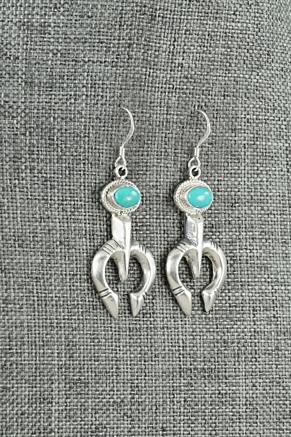 Turquoise & Sterling Silver Earrings - Gary Shorty