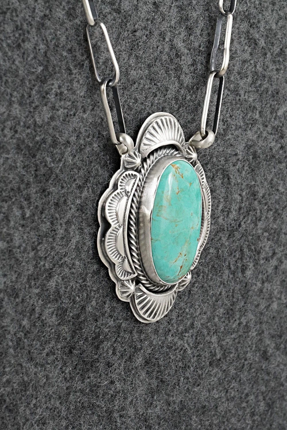 Turquoise & Sterling Silver Necklace - Randy Boyd