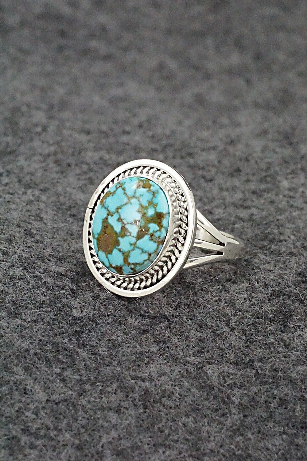 Turquoise & Sterling Silver Ring - Daniel Benally - Size 8