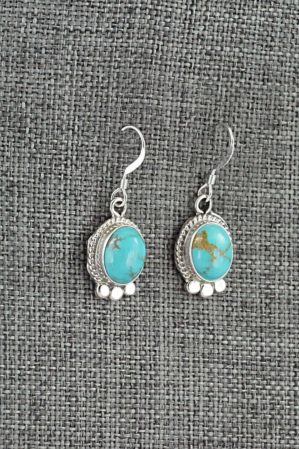 Turquoise and Sterling Silver Earrings - Sharon McCarthy