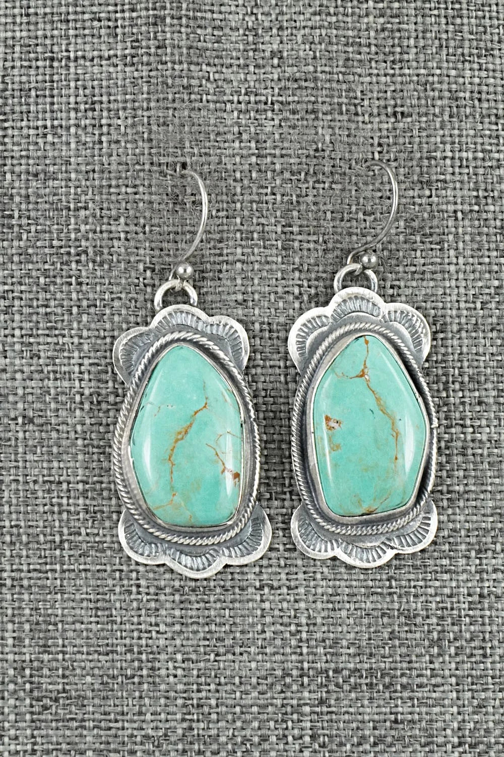 Turquoise & Sterling Silver Earrings - Bobby Johnson