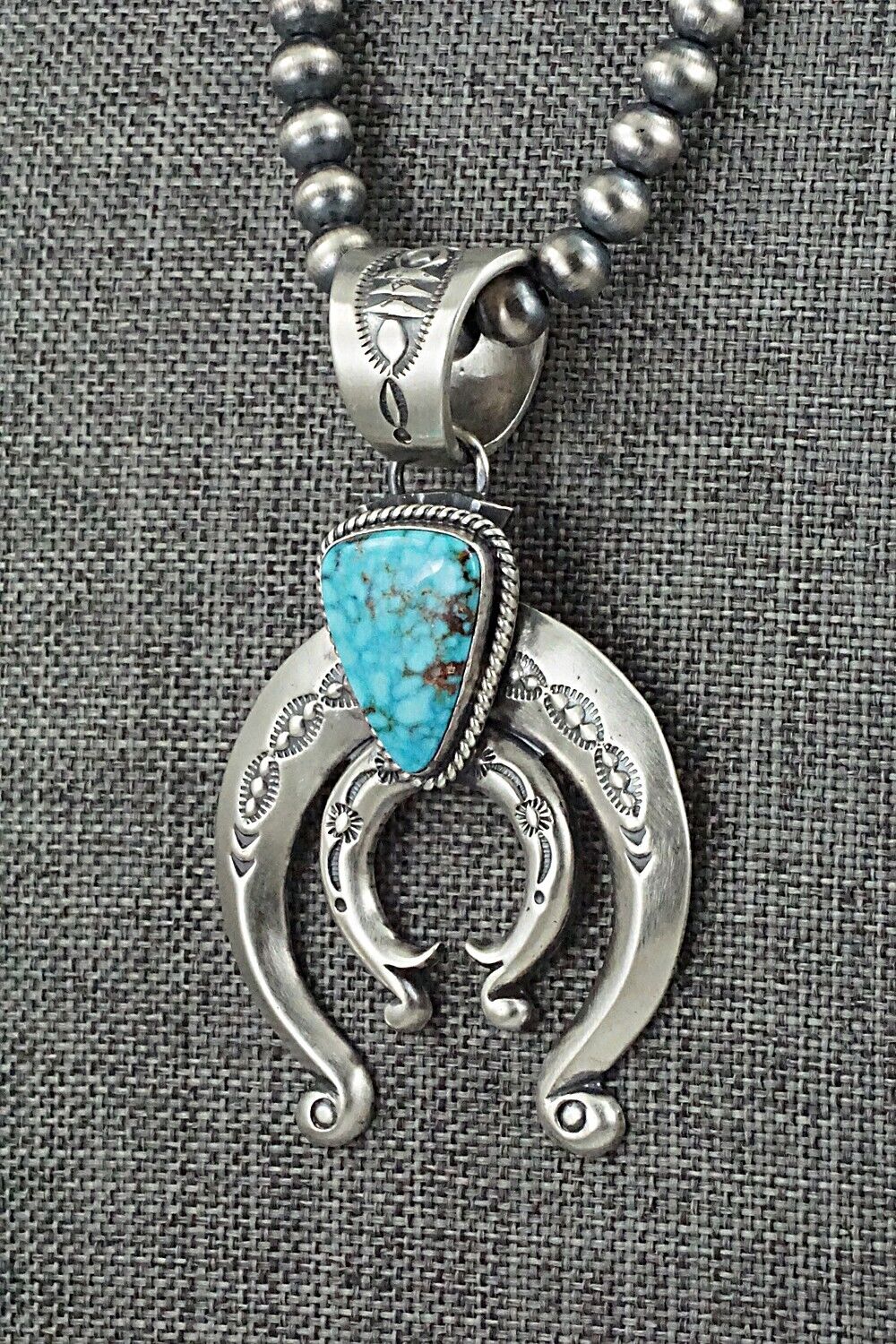 Turquoise & Sterling Silver Necklace - Paige Gordon