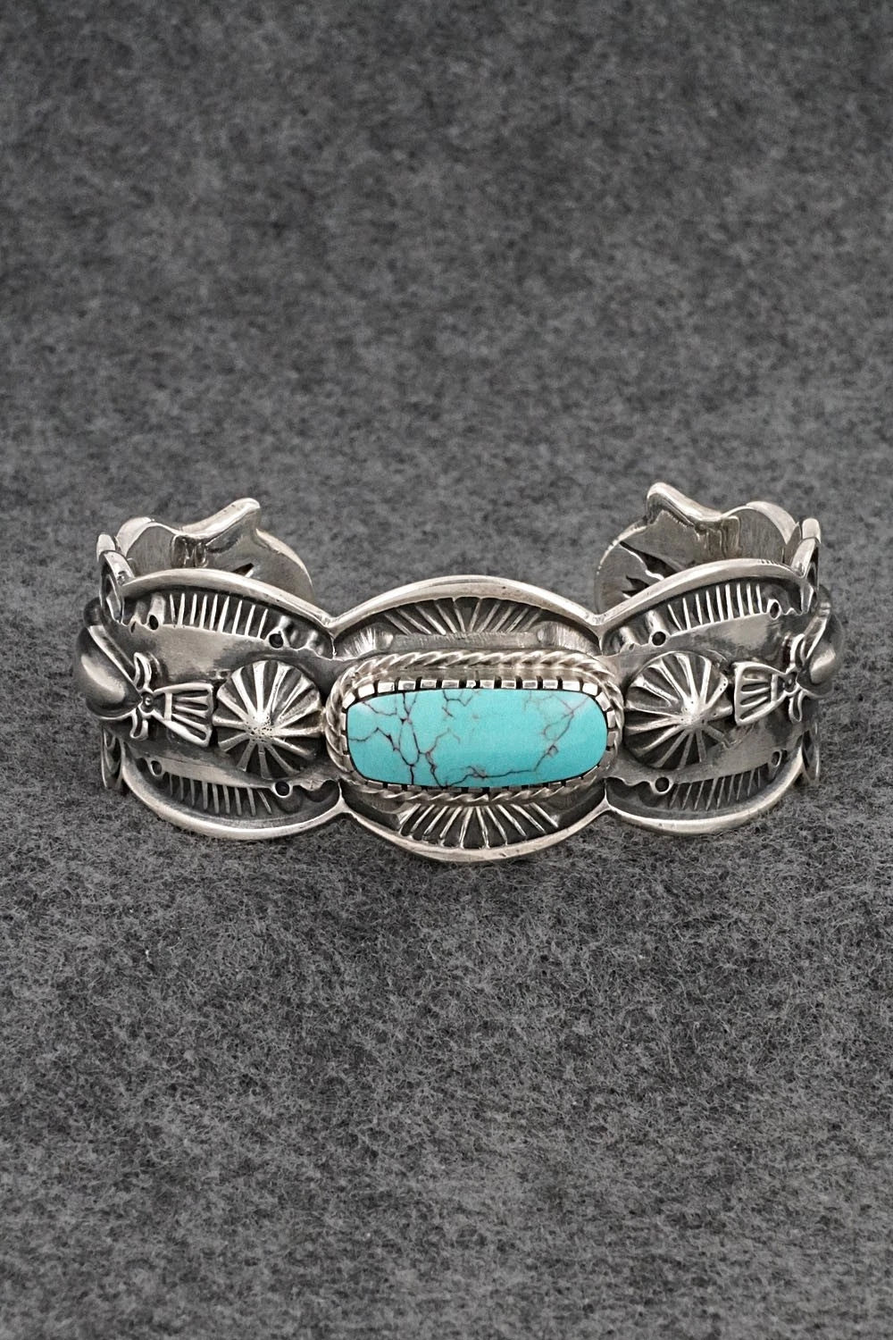 Turquoise & Sterling Silver Bracelet - Roland Dixson
