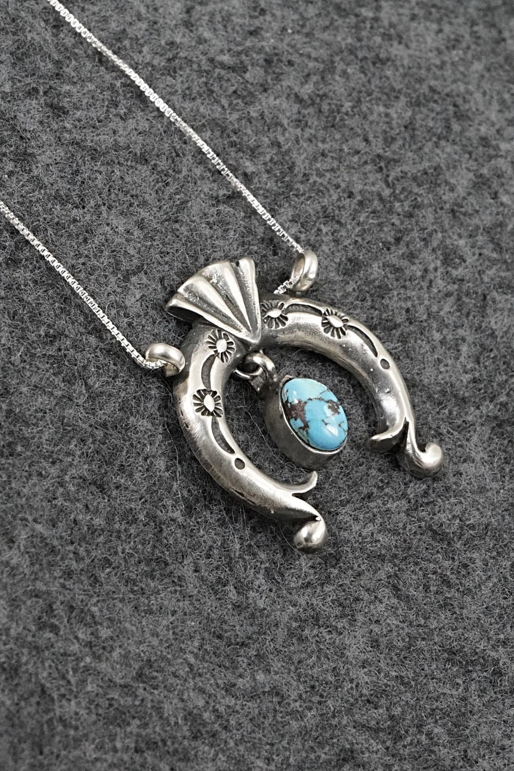 Turquoise & Sterling Silver Necklace - Gary Shorty