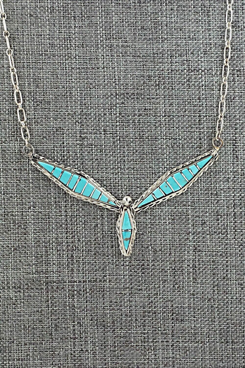 Turquoise & Sterling Silver Necklace - Malcolm Chavez