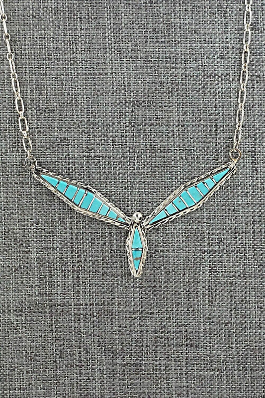 Turquoise & Sterling Silver Necklace - Malcolm Chavez