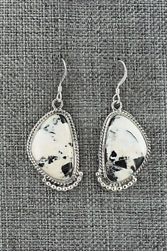White Buffalo & Sterling Silver Earrings - Sharon McCarthy