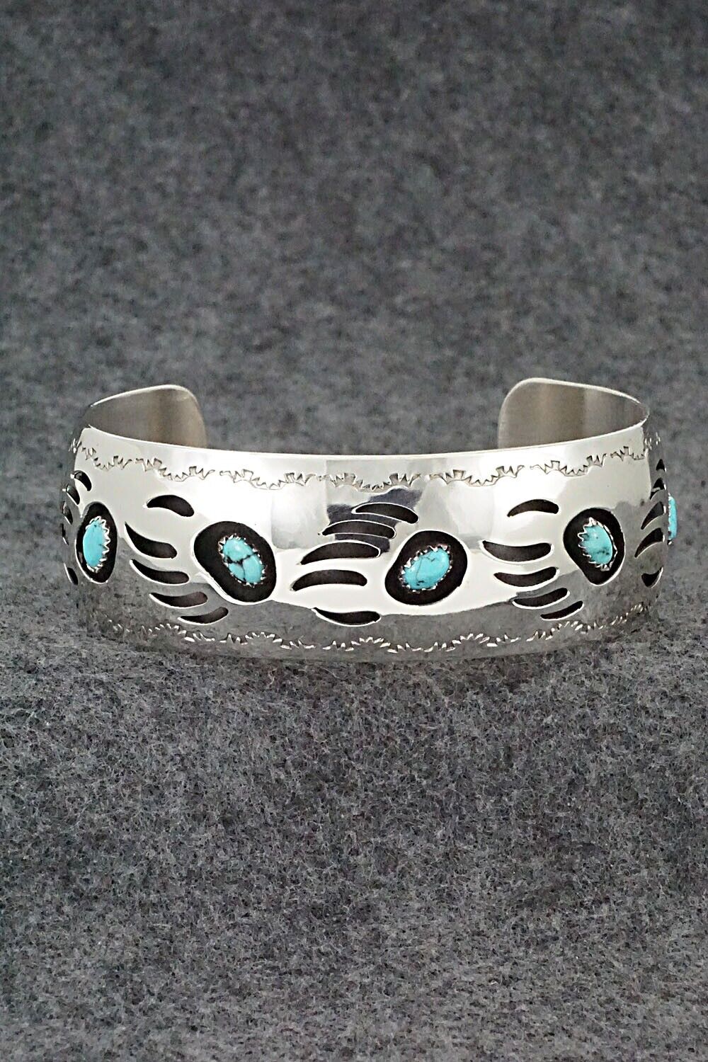 Turquoise & Sterling Silver Bracelet - Pearlene Spencer