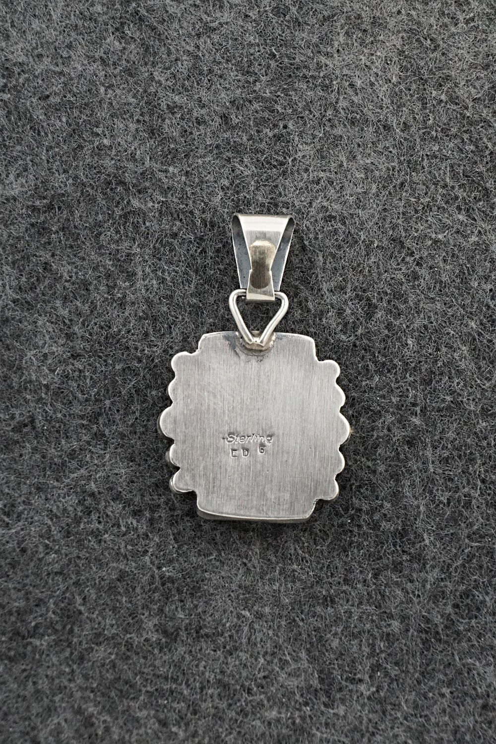 Turquoise & Sterling Silver Pendant - Eugene Gruber