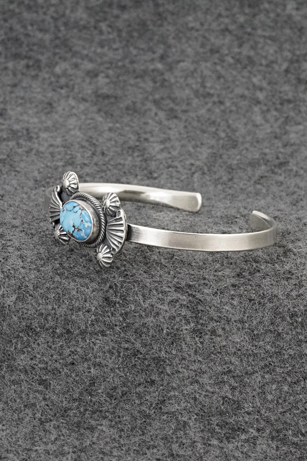 Turquoise & Sterling Silver Bracelet - Genevieve Francisco